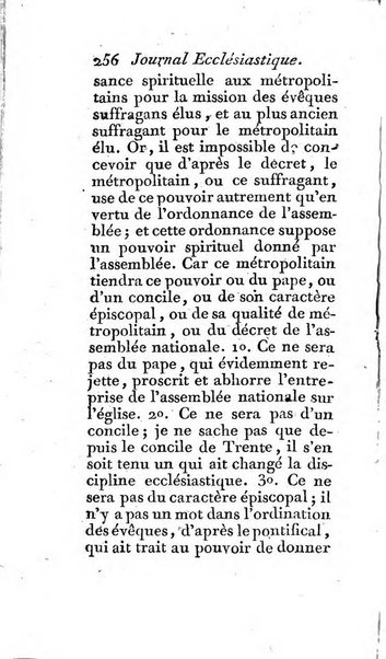 Journal ecclesiastique ou bibliotheque raisonnée des sciences ecclésiastiques