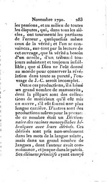 Journal ecclesiastique ou bibliotheque raisonnée des sciences ecclésiastiques