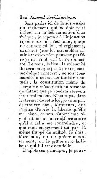 Journal ecclesiastique ou bibliotheque raisonnée des sciences ecclésiastiques