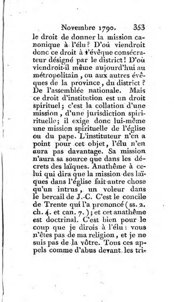 Journal ecclesiastique ou bibliotheque raisonnée des sciences ecclésiastiques