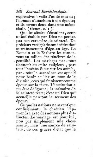 Journal ecclesiastique ou bibliotheque raisonnée des sciences ecclésiastiques