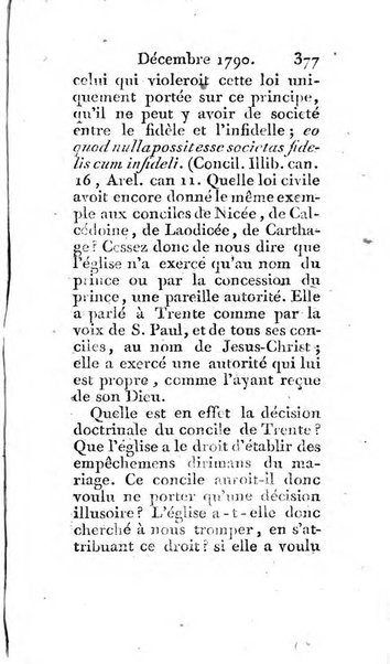 Journal ecclesiastique ou bibliotheque raisonnée des sciences ecclésiastiques