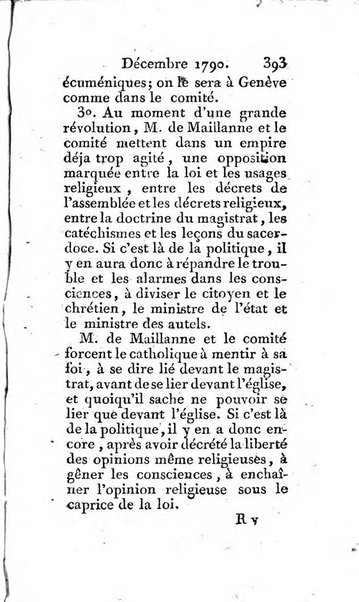 Journal ecclesiastique ou bibliotheque raisonnée des sciences ecclésiastiques