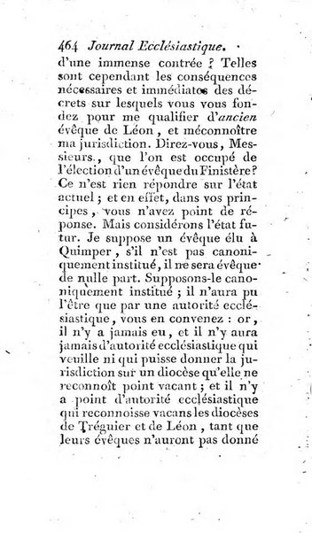 Journal ecclesiastique ou bibliotheque raisonnée des sciences ecclésiastiques