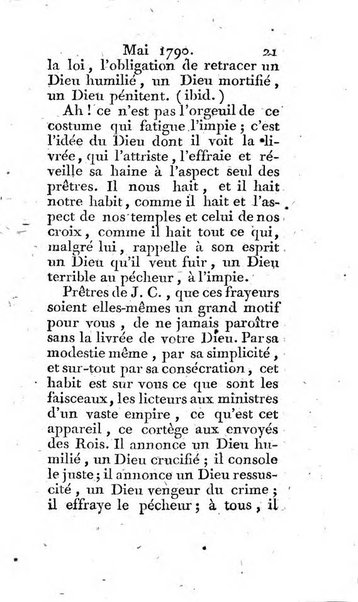 Journal ecclesiastique ou bibliotheque raisonnée des sciences ecclésiastiques