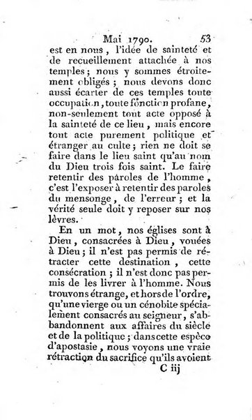 Journal ecclesiastique ou bibliotheque raisonnée des sciences ecclésiastiques