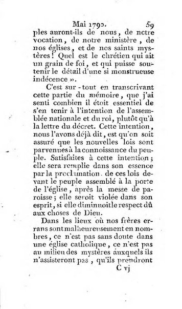 Journal ecclesiastique ou bibliotheque raisonnée des sciences ecclésiastiques