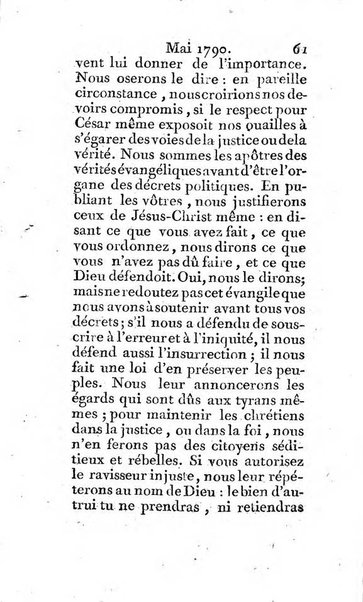 Journal ecclesiastique ou bibliotheque raisonnée des sciences ecclésiastiques