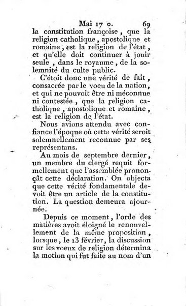 Journal ecclesiastique ou bibliotheque raisonnée des sciences ecclésiastiques