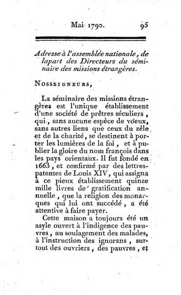 Journal ecclesiastique ou bibliotheque raisonnée des sciences ecclésiastiques