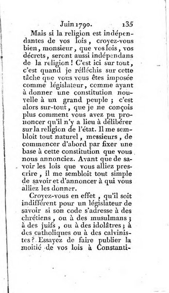 Journal ecclesiastique ou bibliotheque raisonnée des sciences ecclésiastiques