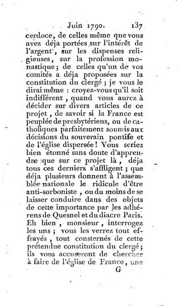 Journal ecclesiastique ou bibliotheque raisonnée des sciences ecclésiastiques