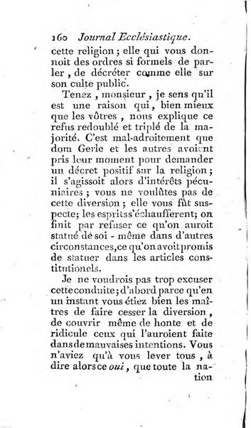 Journal ecclesiastique ou bibliotheque raisonnée des sciences ecclésiastiques