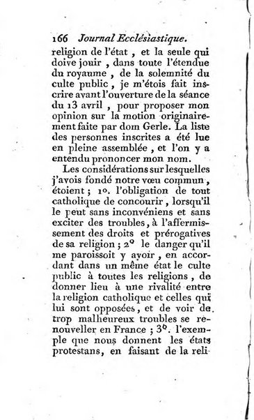 Journal ecclesiastique ou bibliotheque raisonnée des sciences ecclésiastiques