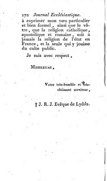 Journal ecclesiastique ou bibliotheque raisonnée des sciences ecclésiastiques