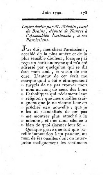 Journal ecclesiastique ou bibliotheque raisonnée des sciences ecclésiastiques