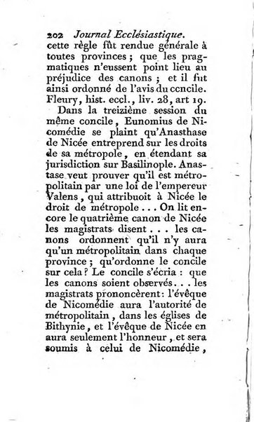 Journal ecclesiastique ou bibliotheque raisonnée des sciences ecclésiastiques