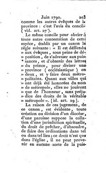 Journal ecclesiastique ou bibliotheque raisonnée des sciences ecclésiastiques