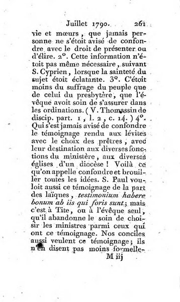 Journal ecclesiastique ou bibliotheque raisonnée des sciences ecclésiastiques