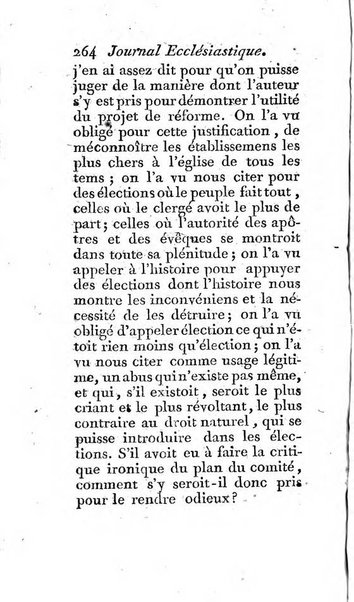 Journal ecclesiastique ou bibliotheque raisonnée des sciences ecclésiastiques