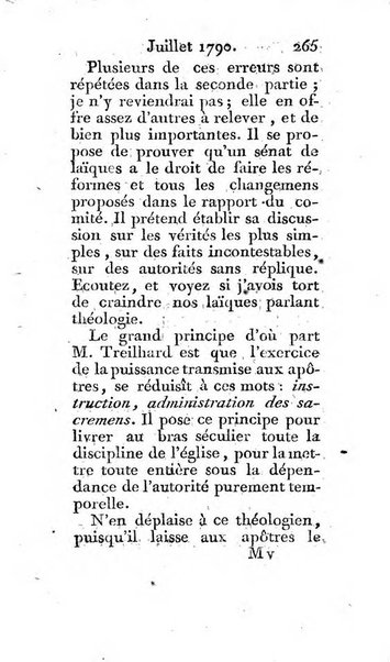 Journal ecclesiastique ou bibliotheque raisonnée des sciences ecclésiastiques