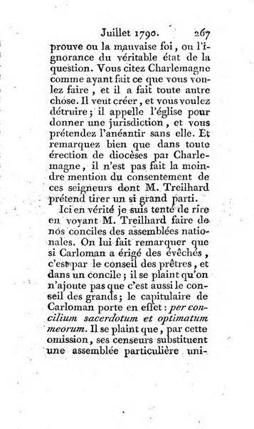 Journal ecclesiastique ou bibliotheque raisonnée des sciences ecclésiastiques