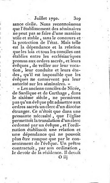 Journal ecclesiastique ou bibliotheque raisonnée des sciences ecclésiastiques