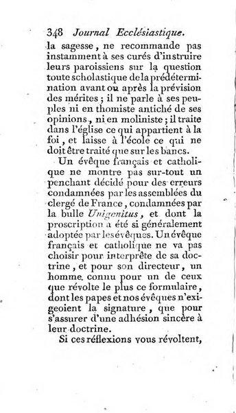 Journal ecclesiastique ou bibliotheque raisonnée des sciences ecclésiastiques