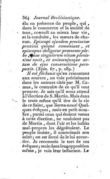 Journal ecclesiastique ou bibliotheque raisonnée des sciences ecclésiastiques