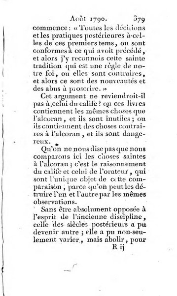 Journal ecclesiastique ou bibliotheque raisonnée des sciences ecclésiastiques