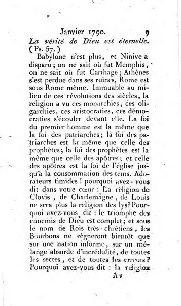Journal ecclesiastique ou bibliotheque raisonnée des sciences ecclésiastiques