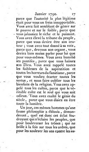 Journal ecclesiastique ou bibliotheque raisonnée des sciences ecclésiastiques