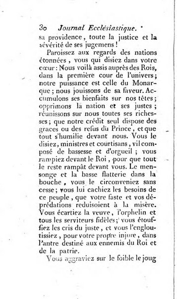 Journal ecclesiastique ou bibliotheque raisonnée des sciences ecclésiastiques