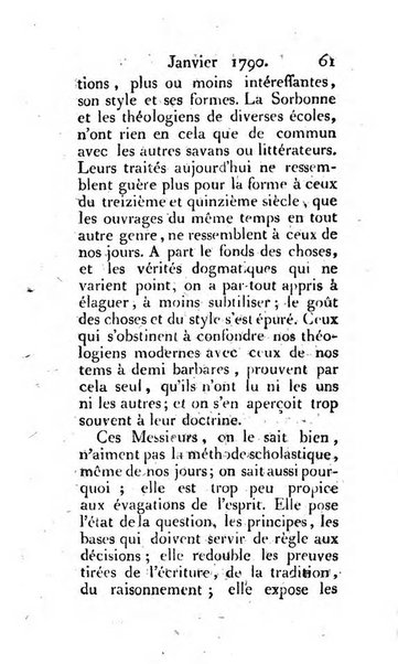 Journal ecclesiastique ou bibliotheque raisonnée des sciences ecclésiastiques