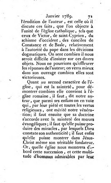 Journal ecclesiastique ou bibliotheque raisonnée des sciences ecclésiastiques