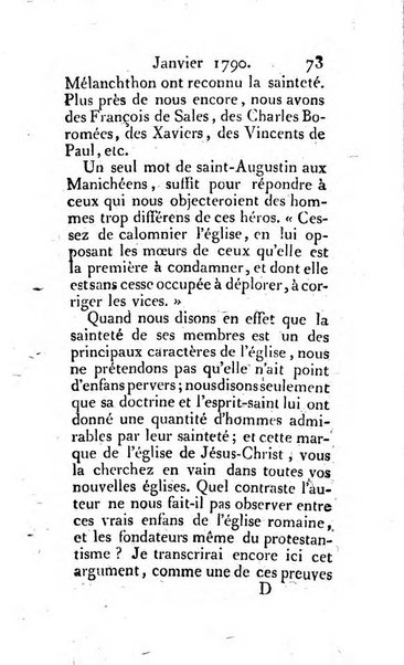 Journal ecclesiastique ou bibliotheque raisonnée des sciences ecclésiastiques