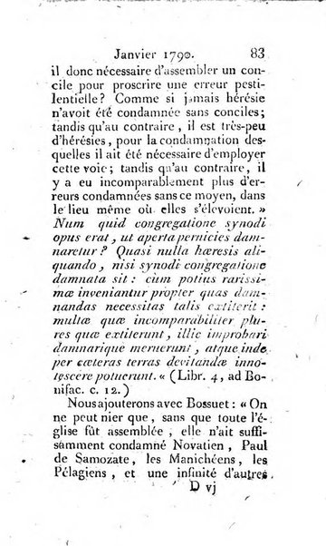 Journal ecclesiastique ou bibliotheque raisonnée des sciences ecclésiastiques