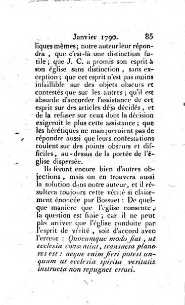 Journal ecclesiastique ou bibliotheque raisonnée des sciences ecclésiastiques