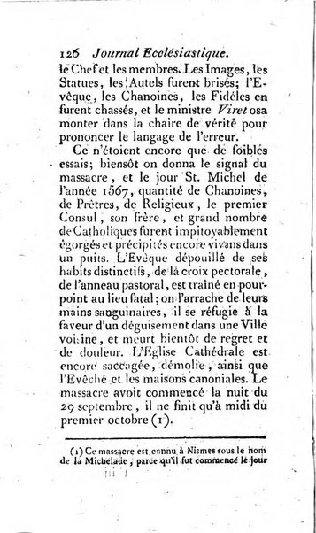 Journal ecclesiastique ou bibliotheque raisonnée des sciences ecclésiastiques