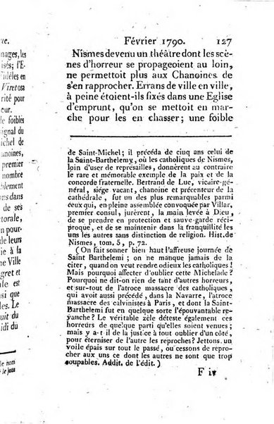 Journal ecclesiastique ou bibliotheque raisonnée des sciences ecclésiastiques