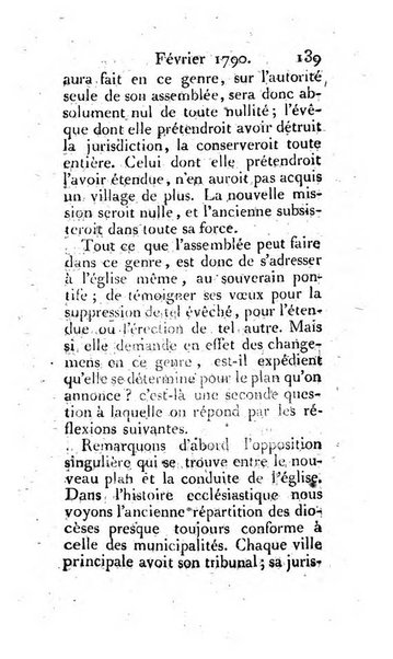 Journal ecclesiastique ou bibliotheque raisonnée des sciences ecclésiastiques