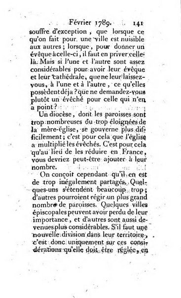 Journal ecclesiastique ou bibliotheque raisonnée des sciences ecclésiastiques