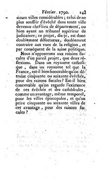 Journal ecclesiastique ou bibliotheque raisonnée des sciences ecclésiastiques