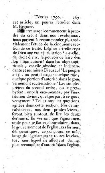 Journal ecclesiastique ou bibliotheque raisonnée des sciences ecclésiastiques