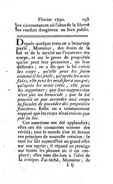 Journal ecclesiastique ou bibliotheque raisonnée des sciences ecclésiastiques