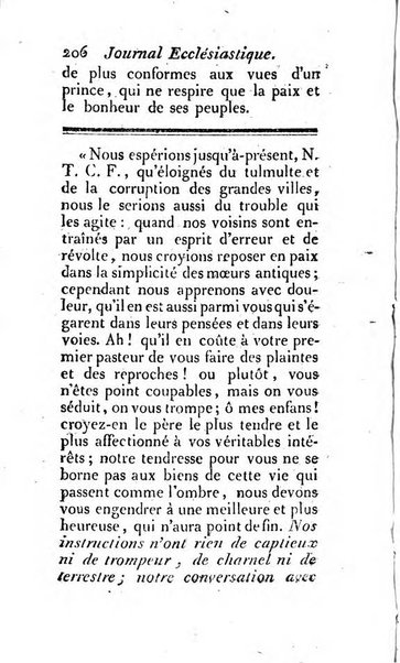 Journal ecclesiastique ou bibliotheque raisonnée des sciences ecclésiastiques