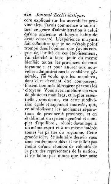 Journal ecclesiastique ou bibliotheque raisonnée des sciences ecclésiastiques