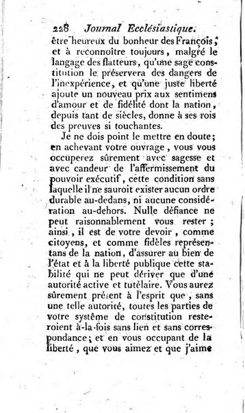 Journal ecclesiastique ou bibliotheque raisonnée des sciences ecclésiastiques