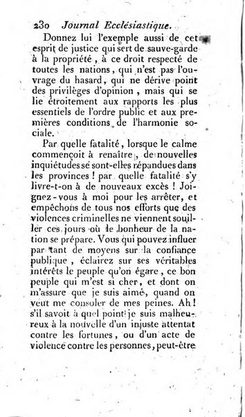 Journal ecclesiastique ou bibliotheque raisonnée des sciences ecclésiastiques