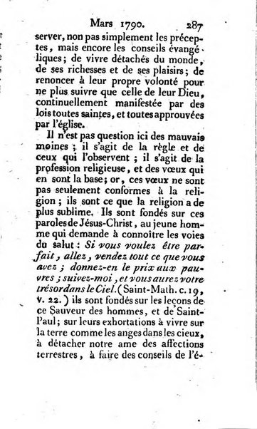 Journal ecclesiastique ou bibliotheque raisonnée des sciences ecclésiastiques